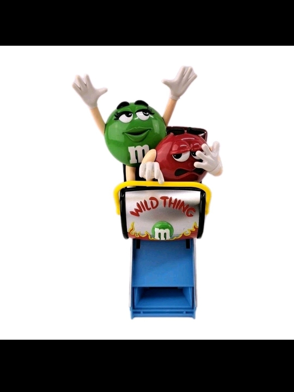 M&M's Wild Thing Roller Coaster Toy - Green & Red